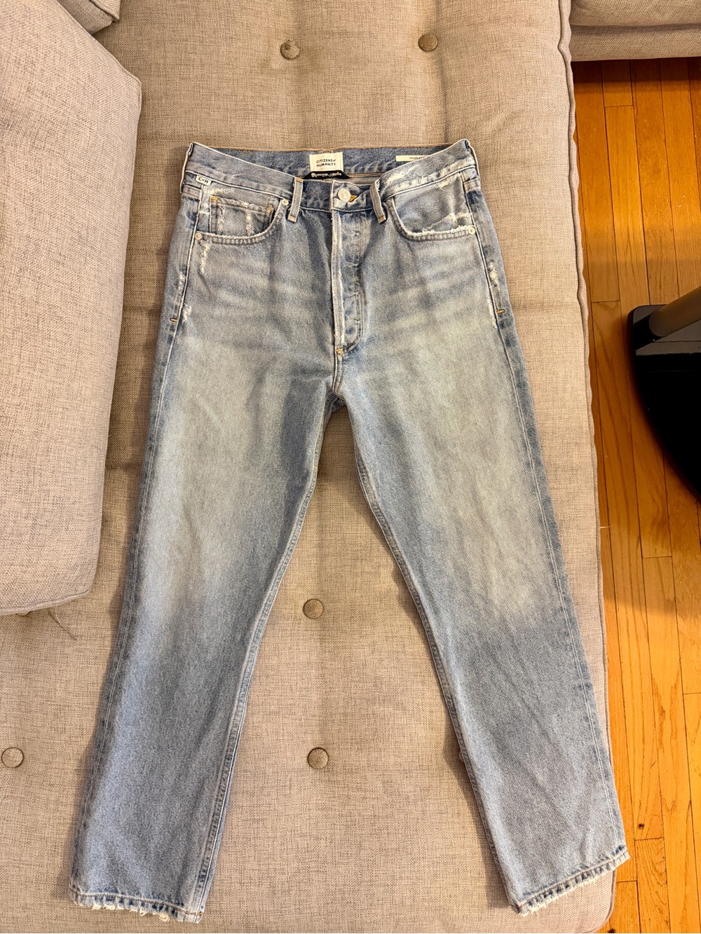 Citizens of Humanity Charlotte Crop Jeans High Rise, Mid Wash, Size 27